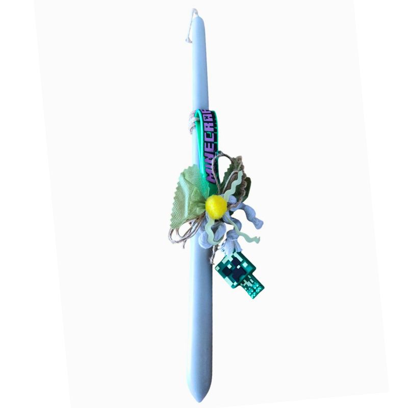 Χειροποίητη Λαμπάδα Μπρελόκ Minecraft Creeper Edition TOY-56-2026