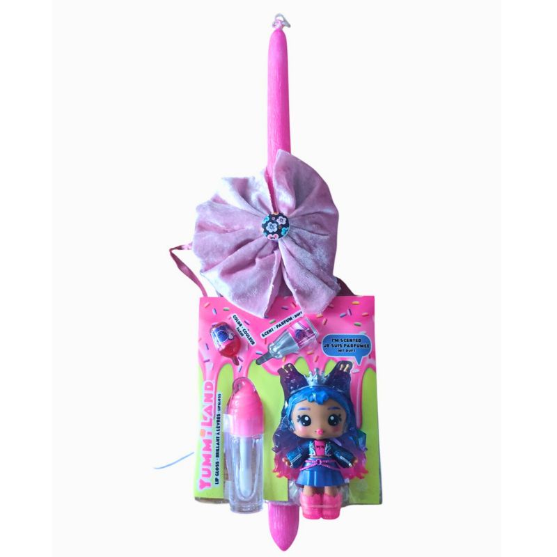 Χειροποίητη Λαμπάδα Yummiland Lipgloss Doll S2 Rock Candy (Roxie Crystal Candy) TOY-70-2026