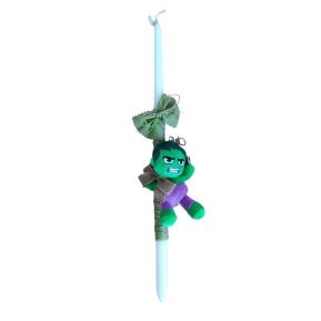 Χειροποίητη Λαμπάδα TY Beanie Babies Χνουδωτό Κλιπ Hulk 8,5εκ TOY-88-2026