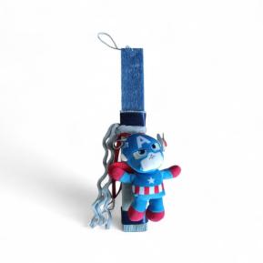 Χειροποίητη Λαμπάδα TY Beanie Babies Χνουδωτό Κλιπ Captain America 8,5εκ TOY-91-2026