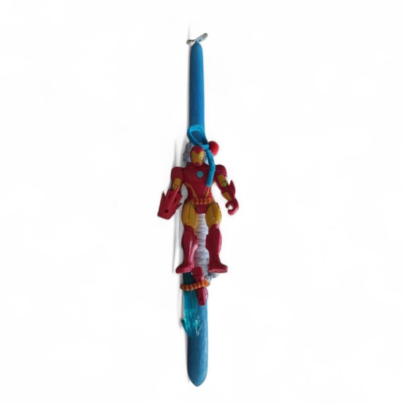 Χειροποίητη Λαμπάδα Marvel Deluxe Φιγούρα Iron Man 10cm TOY-92-2026