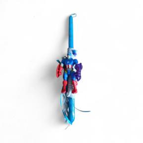 Χειροποίητη Λαμπάδα Marvel Deluxe Φιγούρα Captain America 10cm TOY-93-2026
