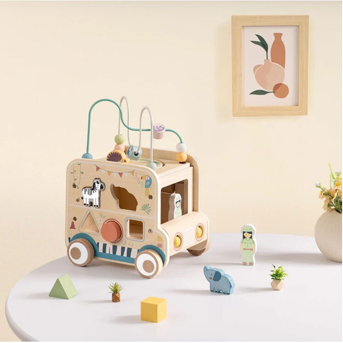 Tooky Toy Versatile Hunting Vehicle - Ξύλινο Εκπαιδευτικό Αυτοκίνητο TP542