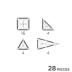 Cleverclixx® Σετ Μαγνητικά πλακίδια Mini Tiles Pack Pastel 28 τμχ. CC-1027