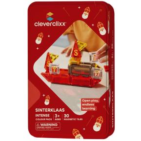 Cleverclixx® Σετ Μαγνητικά πλακίδι Mini Tiles Santa Klaus 30τμχ. CC-1042