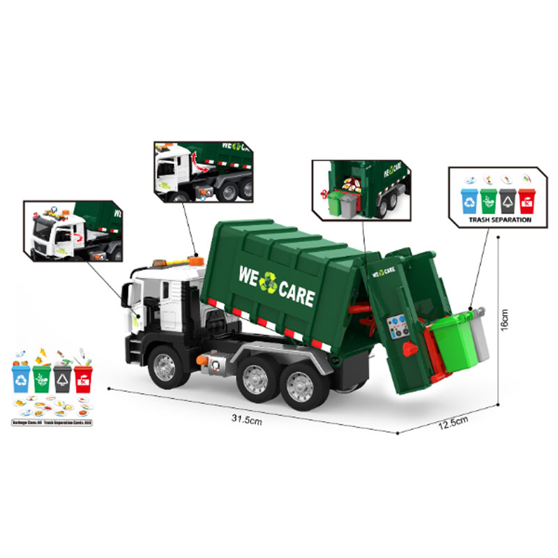 Wenyi LS Express Purifier Φορτηγό Ανακύκλωσης με Ήχο & Φως 1:10 WY1115A