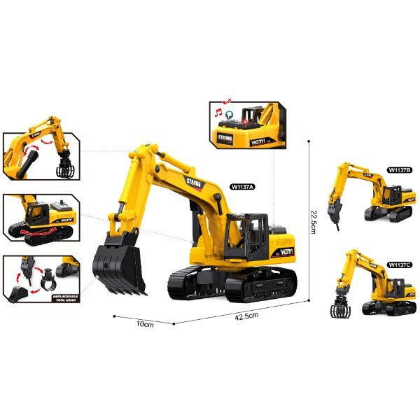 Wenyi LS Express Builder Πολυμορφικός Εκσκαφέας με Ήχο & Φως 1:14 WY1137ABC