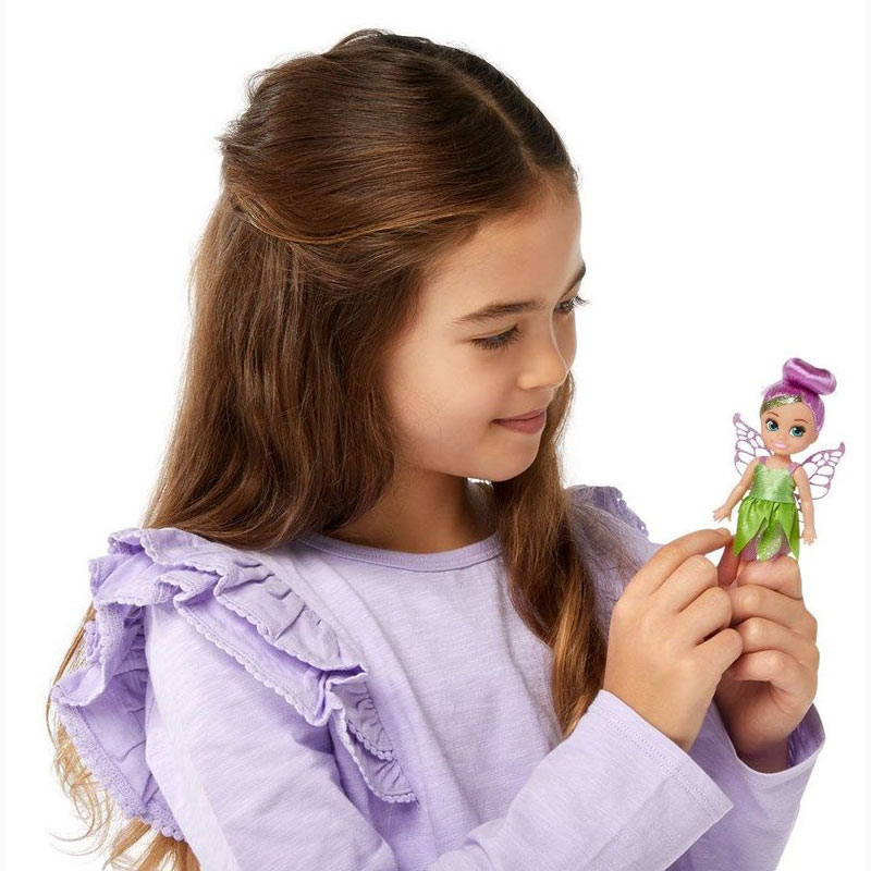 ZURU Sparkle Girlz Fairy Κούκλα- Νεράιδα σε κώνο - Μωβ Μαλλιά